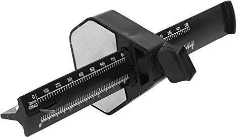 Holigie Calibro per marcatura, Calibro per marcatura Lavorazione del legno Scala 0-150mm Regolabile con aghi per incisioni con testa in lega, Calibro per marcatura a ruota per