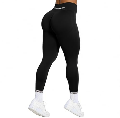SMILODOX Leggings Damen Booty Scrunch Cetrina, High Waist Seamless Sporthose, Push-up Booty Leggins Blickdicht, Yogahose Damen für Sport Yoga Fitness Gym Workout