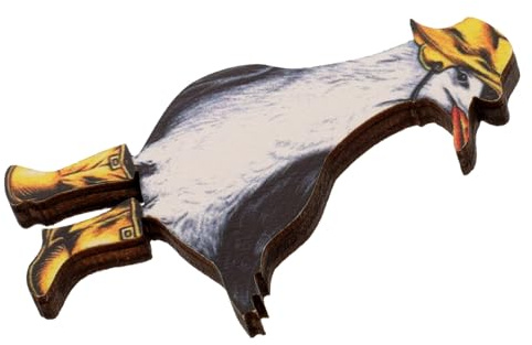 ANDRESLAD Épingle à Chapeau Broche Décorative Épingle à Oiseau Bois Robuste Pour Vêtements Et Sacs
