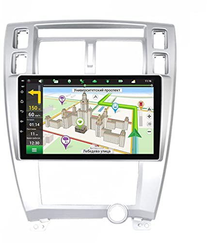 Android 11 Radio de Coche GPS para Hyun-dai Tucson 2006-2014 9 Pantalla táctil Radio Receptor de vídeo Radio de Coche Soporte Bluetooth Salida RCA Completa DVR Control del Volante (Color: M700S)