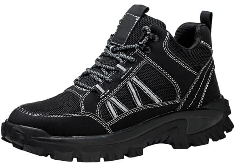 generisch Scarpe antinfortunistiche da uomo per saldatore leggere scarpe da lavoro scarpe antinfortunistiche uomo donna S3 alte scarpe da lavoro impermeabili stivali di sicurezza punta in acciaio