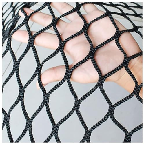 Skyddsnät Lekplats Klätternät Utomhus Balkong Skyddsnät Rep Nät Trappräcke Barnskyddsnät Husdjur Leksak Knutlöst Polyester Sportnät(Size:2x2m,Color:svart)