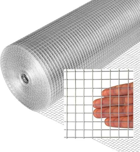 Drahtgitter, geschweißtes Edelstahl-Drahtgeflecht, Nagetier Mäuse Eichhörnchen Mesh Maschen für Heimwerker und Heimdekoration Gartenzaun, hitzebeständig, leicht zu schneiden(1mX3m(39inX9.8ft))