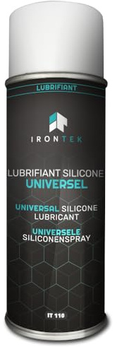 Lubrifiant Silicone Professionnel 500ml - IRONTEK | IT110 | Formule Longue Durée | Protège Joints Plastiques | Anti-Friction | Made France