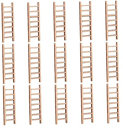 CIMAXIC 15stücke Holztreppe Ornament Landschaftstreppe Modell Heimlandschaftstreppe Ladenlandschaftstreppe Diy-ornament Sandtisch-landschaftsdekor Für Zuhause Und Geschäft