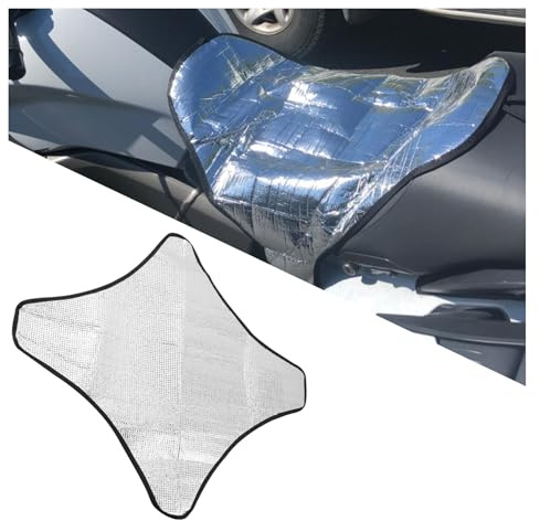 Figpade Housses de siège de moto avec cordon réglable, housse de coussin portable pour le refroidissement et la protection solaire, toutes saisons avec sac à cordon de serrage