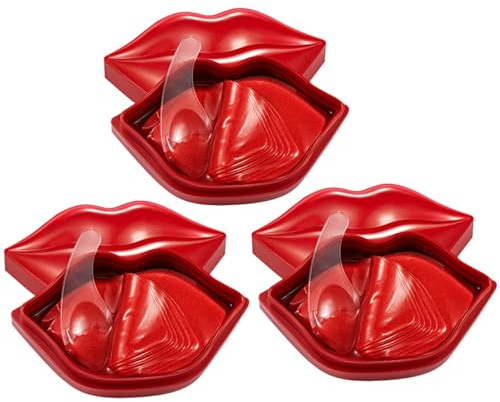 Homoyoyo Feuchtigkeitsspendende Lippenschlafmaske Kunststoff 60 Stück Pflegefilm für Weiche und Glänzende Lippen für Trockene Lippen und Tägliche Lippenpflege