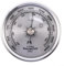 Barómetro doméstico, barómetro de marco de metal, 70 mm de diámetro, medidor de presión totalmente mecánico, medidor de estación meteorológica, hogar decorativo (plata)