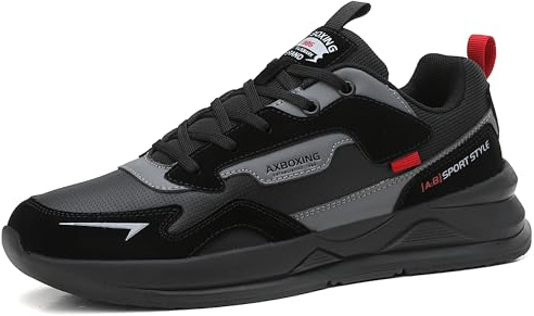 Mens Casual Shoes Trainers Lightweight Sneakers Fashion Lace Up Shoe Breathable Tennis Casual Sport Walking Running Fitness Gym Size 6-11 UK
