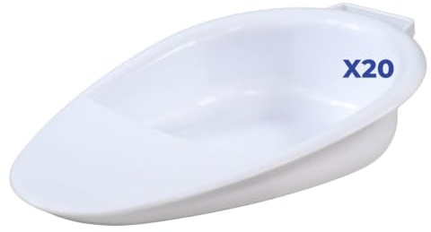Mobiclinic®, Padella Sanitaria, Igiene Intima, Emorroidi, Post-parto, Anziani, 41x28x10 cm, Capacità 2500 ml, Antiscivolo, Bianco, Seren
