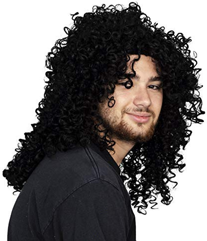 Heavy Metal SLASH Guns N Roses WIG TOP HAT Mirrored Sunglasses Costume