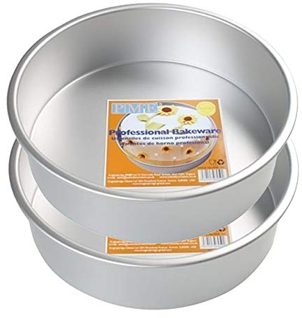 Art of Cake -PME RND 6x 2 deep (Set of 2) Set of Two Same Size Round anodises Aluminium Baking Tins 6 inch,Wide and 2 inch deep (Set of 2)