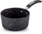Scoville NEVERSTICK 16cm Milk Pan with Pouring Lips, Non-Stick Milk Pan, 1.1L, Suitable for All Hobs Including Induction, Perfect for Warming Sauces, PFOA Free, Dishwasher Safe, Aluminium, Black