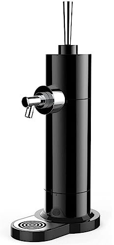 WRJAHCG Distributeur De Bière en Mousse Ultra Fine, Mini Kegerator pour La Maison, Superbes Cadeaux pour Les Amateurs De Bière Et La Fête des Pères.,Noir