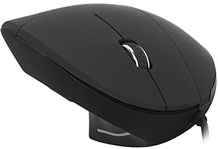 ASHATA Souris Ergonomique Verticale Filaire Souris de Jeu Ergonomique Verticale Filaire Gauche 3 Réglables 800/1200/1600 DPI pour Ordinateur Portable PC Ordinateur Etc. (câblé à Gauche)