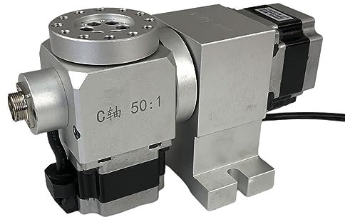 7.5in High Precision Five-axis CNC Indexing Head of Engraving Machine, CNC Fourth and Fifth Axes Speed Reducing Ratio 50:1， 14-50 Harmonic Drive Reducer for CNC Milling Machine