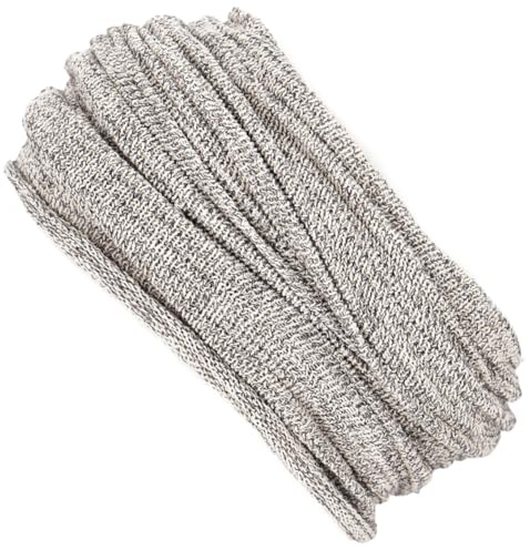 Magic Hairband, Dread Wrap, Schlauchschal, Mütze, Loopschal hellgrau | Elastischer Loop, vielseitig tragbar, Umfang 42 cm, Breite 60 cm, ideal für Frauen, aus Baumwolle und Elastan.