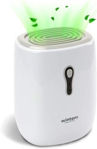 Wintem Deumidificatore Casa Muffa e Umidità Silenzioso Portatile da 500ml - Ideale per Ambienti fino a 100mq con Tecnologia Peltier per Risparmio Energetico - Certificato Italia