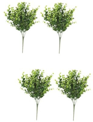 Warmhm 4stücke Künstliche Eukalyptusblätter Pflanzen Für Hochzeitsdeko Tischarrangements Und Wohnaccessoires Natürliche Äste Für Festliche Anlässe Und Kreative Dekorationen