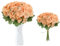 astylishome Plastic Flowers Artificial Flower Outdoor - Orchid with Lifelike Flower Realistic with Green Leaves and Stems Orchids with Faux 29 cm Tall for Indoor Decoration Home Wedding 1705