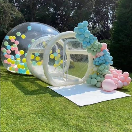 Aufblasbares Seifenblasenhaus, kommerzielles Ballon-Hüpfhaus, wasserdichtes Kuppel-Campingzelt für den Außenbereich, aufblasbares transparentes Seifenblasenzelt für Geburtstags- und Hochzeitsfeiern
