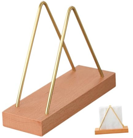 PHENOFICE Rustikaler Serviettenhalter Aus Holz Freistehend Spenderhalter Papiertücher