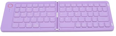 Jectse Tastiera Bluetooth Piegabile, Tastiera Pieghevole a Grandezza Naturale 67, Tastiera a Tasca Ultra Sottile Tastiera Portatile da Viaggio Portatile per Laptop Tablet per Telefono