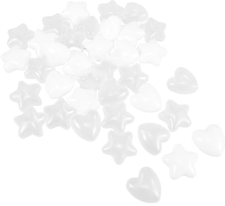 HANABASS 100 Bolas de Plástico con Forma de Corazón y Mar, Ligeras y Resistentes, para Piscina de Bolas, Casa de Juegos y Niños