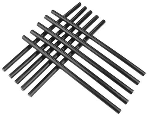 Penne adesive a caldo nere | Penne adesive nere con forte flessibilità – Colla per riparazione auto ammaccature per auto, audio, artigianato, ceramica, ornamenti