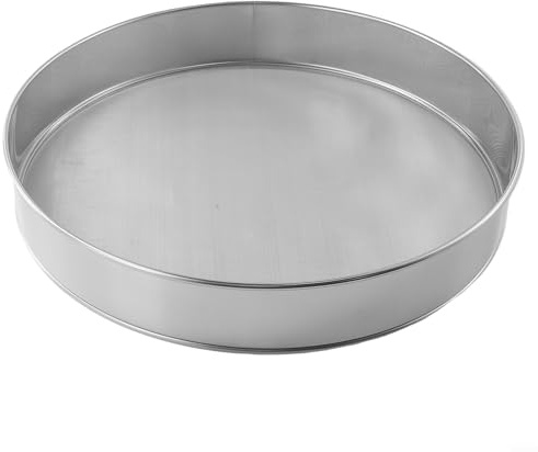 Feinmaschiges Mehlsieb aus Edelstahl für effektives Abseihen in der Küche (25 cm)