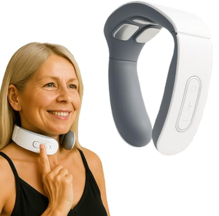 Nurotex 11-in-1 Nackenlösung– Tragbares Nackenmassagegerät mit 6 Modi, 9 Intensitätsstufen und Wärmetherapie, komplett mit original Bio-Neurostimulator und Sprachübertragung