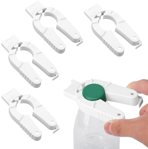 GZRXIOUS 4 Stück Multifunktionaler Flaschenöffner, 3-In-1 Deckelöffner, Lustig Plastikflaschenöffner, Schraubverschluss öffner Senioren Flaschenöffner Hilfe, für Senioren Handschwäche Arthritis