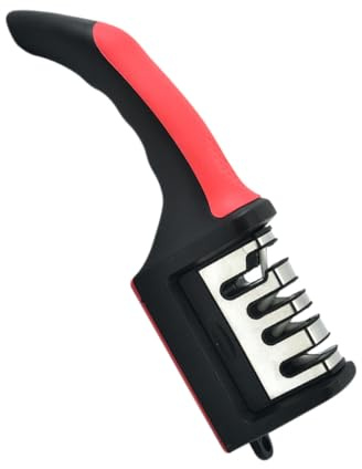 SUPVOX Affilatrice per Coltelli Manuale Portatile Foro Appendibile, Testina Staccabile e Base Antiscivolo, Strumento per Affilare Forbici e Accessori da Cucina, Adatta per Coltelli