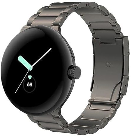 synsing Titan Armband Kompatibel mit Pixel Watch 5/4/3 45mm, Pixel Watch 5/4/3/2/1 41mm Armband, Metallarmband für pixel watch 45mm Zubehör für Männer und Frauen