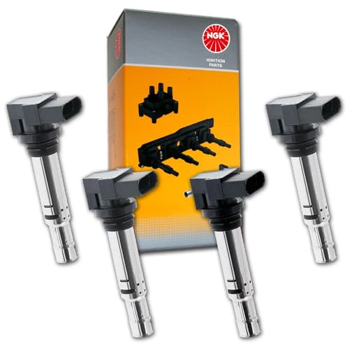 BandelOne enthält 4 NGK Zündspule für 1.4/16 Tsi Tfsi A1 A2 A3 Polo 9N 6R Golf 5+6