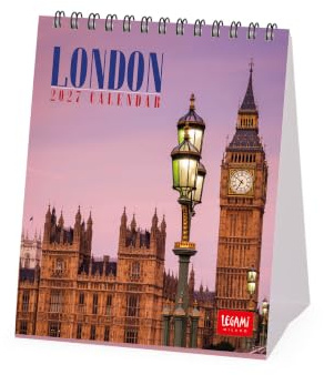 Legami - Calendario de Mesa 2027, London, 12 meses, 5 cm