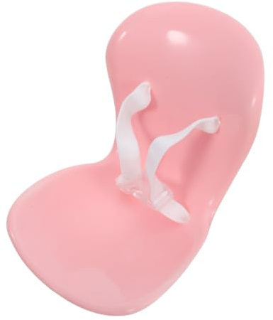 Siège Auto pour Poupées 10 à 15cm, Rose, Plastique | Clip de Ventilation Inclus, Sangle Réglable et Fixations Stables, pour Mini Poupées et Petits Animaux