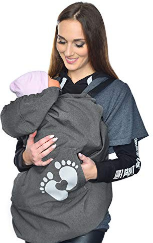 MijaCulture mjukt skal varm baby universal vindtät bärfodral 4113 en storlek Graphit / Baby 1