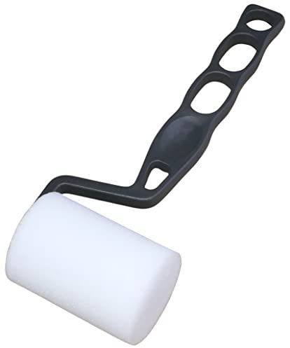 AERZETIX - C55009 - Rouleau avec manchon de peinture en mousse Ø35 mm x 50 mm - pour peinture acrylique - accessoires de décoration murale plafond sol - poignée en plastique