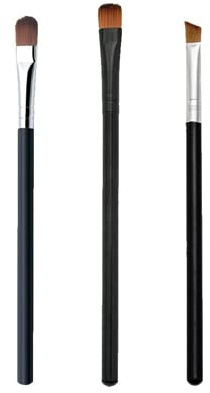 3pcs Lidschatten Make-Up Pinsel Set Kosmetik zum Auftragen von Augen Makeup Lidschattenpinsel Set Premium Auge Schminkpinsel Set Super Geschenkidee Schwarz