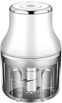 Tritatutto elettrico for aglio, mini tritatutto portatile for cipolle all'aglio, potente tritatutto for verdure ricaricabile tramite USB Tritacarne for aglio Pressa for aglio Piccolo robot da cucina f