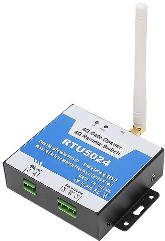 GSM Gate Opener, RTU5024 GSM Remote Switch Relay Door Opener, 4G Mobile Remote WiFi SMS Door Access Controller Automatically Open and Close, for Garages Parking Lots Factory
