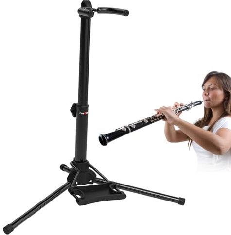 AALLYN Digitaler Blasinstrumentenständer, Aerophonständer | Stabiler Metallständer - Höhenverstellbar, Blasinstrumentenzubehör für Digitale Blasinstrumente, Musikinstrumentenständer