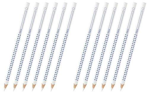 Faber-Castell 113201 - Farbstift GRIP für Heft und Whiteboard, weiß (12)