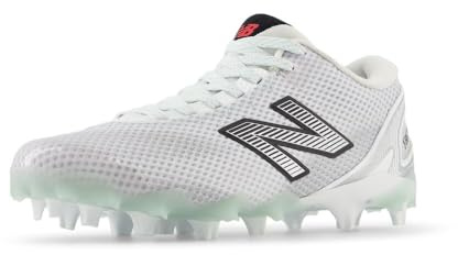 New Balance Freezelx V5 Scarpa Lacrosse Bassa Donna, Bianco/Nero/Argento Metallizzato, 37.5 EU