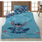 Aymax Stitch - Parure da letto matrimoniale in flanella, reversibile, copripiumino 200 x 200 cm + 2 federe 65 x 65 cm