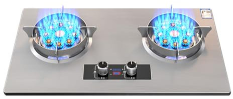 Cuisinière À Gaz Portable 75 Cm, 2 Brûleurs, 5,2 KW, Minuterie De 180 Minutes (indépendante Des Deux Côtés), Dispositif De Protection Contre Les Extinctions Accidentelles(LPG)