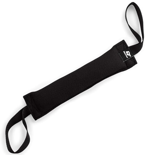 Bull Fit Manicotto per Cani in cotone/nylon, con Cuciture Esterne, con due Fiocchi, 30 cm - Duraturo, fatta a mano - per l'addestramento o per il gioco