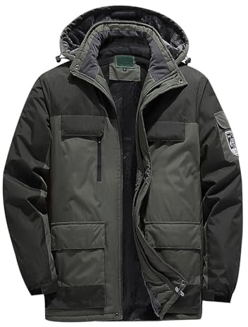 Cazadora Tres Cuartos Hombre Chaqueta De Primavera Parka Con Gorro Pelo Abrigo Color Mostaza Largo De Piel Borrego Outfit Chaqueta De Cuero