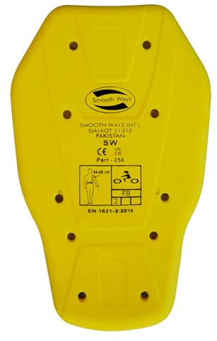 daph Espaldera SW256-M protector de espalda | espaldera moto | Protección NIVEL 2 | Excellent PU Flexishock | para bolsillo de chaqueta de moto